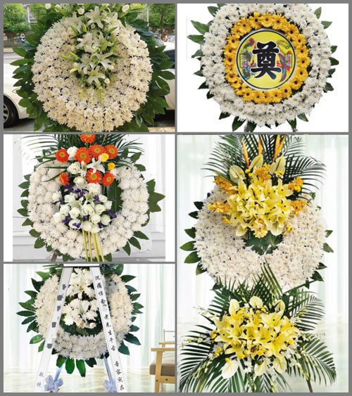 四川成都新都区马家镇锦城村花圈速递